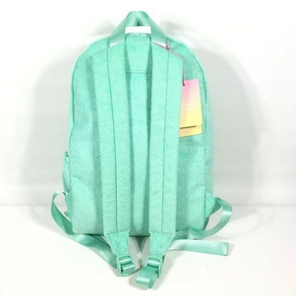 Stoney Clover Lane x Target Terry Cloth Embossed Backpack Light Green 15.75" - Picture 6 of 12